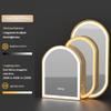 24"x36" Arched LED Bathroom Mirror - Anti-Fog, Dimmable, Gold Frame view 4