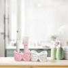 2-Piece Moisture-Proof Ceramic Toothbrush Holders With Cute Bow Design, & White Bathroom Accessories view 2