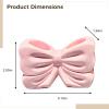 2-Piece Moisture-Proof Ceramic Toothbrush Holders With Cute Bow Design, & White Bathroom Accessories view 3