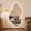 100 * 150cm,Frameless Led-Illuminated Bathroom Mirror, Home Wall-Mounted Full-Length Mirror, Irregular Wall-Mounted Dressing Mirror view 2