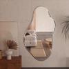 100 * 150cm,Frameless Led-Illuminated Bathroom Mirror, Home Wall-Mounted Full-Length Mirror, Irregular Wall-Mounted Dressing Mirror view 3