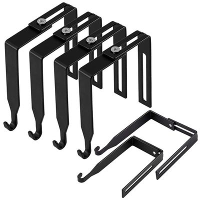 KUYYFDS 5Pcs Outdoor String Light Hooks Adjustable No Drill Concrete Wall Hooks Iron Cinder Block Wall Hangers Ideal for Hanging Rope Lights Cable Cord
