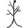 BLACK FOREST DECOR Pinecone Branch Metal Mug Rack  Rustic Aluminum Mug Holder with Pinecone & Branch Design  10x15 Inch Brown Kitchen Organizer & Display Stand view 3