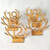 1-20 Wooden Table Cards Number Sets Hollow Out Ornaments Name Place Cards Numbers For Wedding Reception Table view 3
