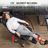 90-150 Wide-Angle Reclining Ergonomic Computer Chair - Genuine Leather Durable Gaming Chair, Height Adjustable(Black Chair) view 4