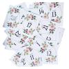 1-25 Floral Paper Cards Double-Sided Table Sign For Wedding Receptions Party For Wedding Reception Table view 2