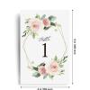 1-25 Floral Paper Cards Double-Sided Table Sign For Wedding Receptions Party For Wedding Reception Table view 4
