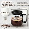 16 Oz Glass Coffee Mug in Coffee Pot Shape, Heatproof Large Capacity Cup,Mini Mocha Coffe Pot Coffe Mugs, Coffee Mug Looks like a Coffee Pot, CoffeePot Mugs, For Hot Teas, Hot Chocolate (2PCS) view 4