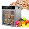 12-Tray Stainless Steel Food Dehydrator - 800W with 24H Timer, 190F Temperature Control, Overheat Protection for Jerky, Fruits, Herbs & Dog Treats - 110V view 1