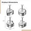 Vestamore 4 Pack Stainless Steel Molds for Rice Balls, Press Shapes Set with Bear, Flower, Heart, and Round Shapes for Kids Meals and Snacks view 4