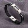 Trapat Handcrafted Multi-Layer Black Leather Bracelet with Stainless Steel Accents for Men view 2