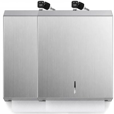 Stainless Steel Paper Towel Dispenser Wall Mount for Commercial Bathrooms