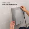 Stainless Steel Paper Towel Dispenser Wall Mount for Commercial Bathrooms view 3