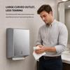 Stainless Steel Paper Towel Dispenser Wall Mount for Commercial Bathrooms view 4