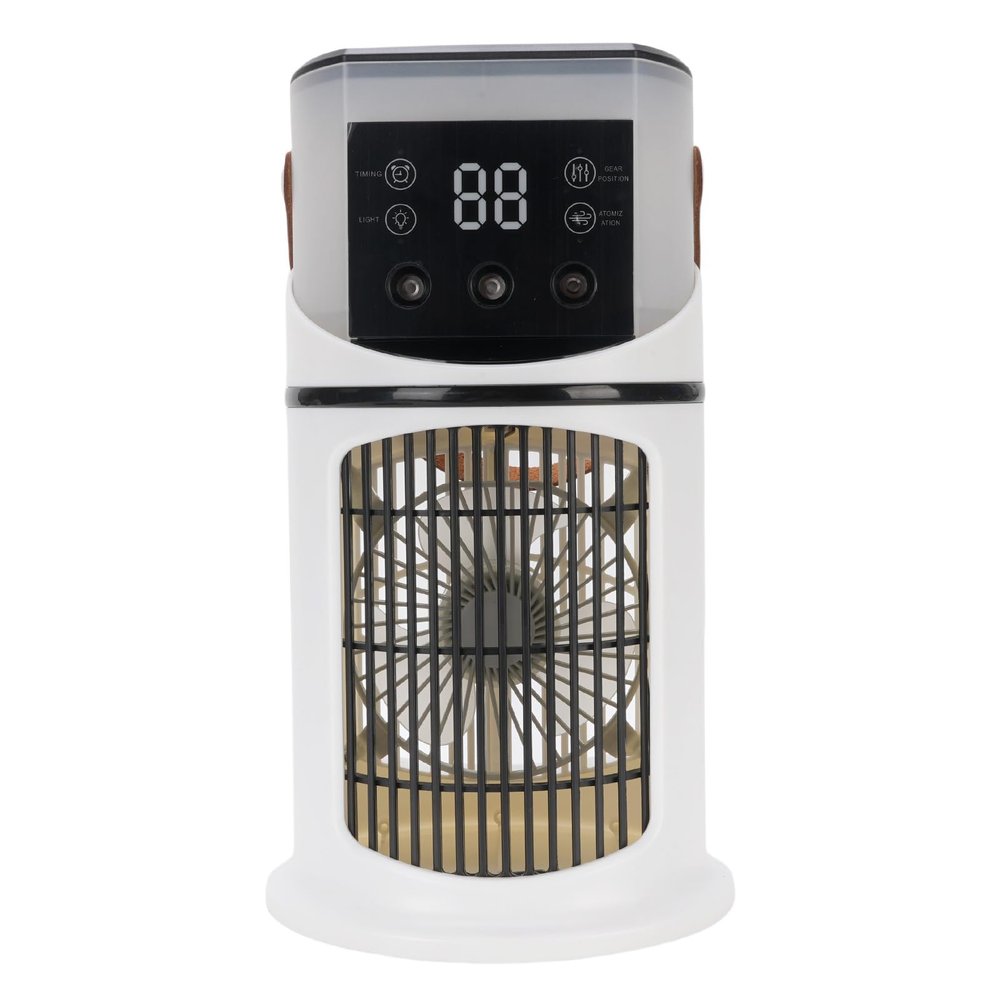 FTVOGUE 3 in 1 Air Cooler Humidifier Cooling Fan Portable Evaporative Air Cooler 500ML Water Capacity for Home