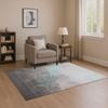 Addison Rugs Mayfield AMF1881 Teal 2'6" x 3'10" Indoor Premium Machine Washable Rug, Silky Soft, Easy Clean, Non Shedding, Bedroom, Living Room, Dining Room, Kitchen Rug view 1