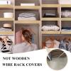 18x16x3 in Custom Faux Wood Shelf Covers, 4-Pack Removable PVC Rack Liners, for Pantry Kitchen Bathroom Office view 3