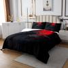 Erosebridal Halloween Crow Bedspread Sets for Kids Gothic Raven Quilt Set King Size Spooky Gothic Coverlet Set for Boys Teens Adult Bedroom Decor Red Moon Black Bedding Sets view 4