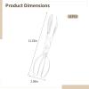 12 Pcs Clear Plastic Serving Tongs, Ideal for Salad and Buffet, Scissor Style for Parties view 4