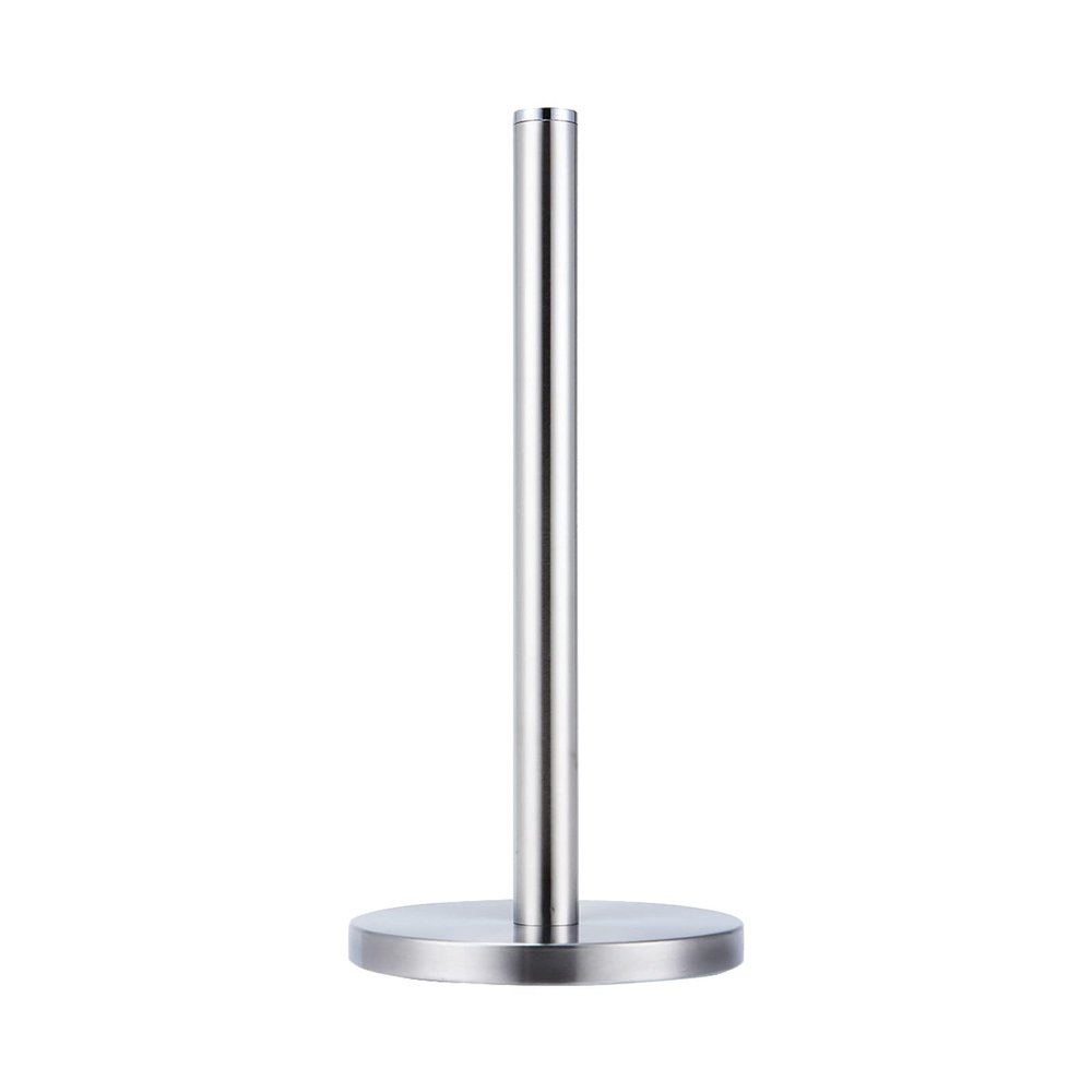 Paper Towel Holder Countertop, Reusable Stainless Steel Free Standing Toilet Paper Holder with Weighted Base,One-Handed Tear,Paper Towel Holder for Bathroom Desk Farmhouse Home Kitchen