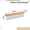 12 Hooks Valet Rod Set for Closet, 2 Pcs Pull-Out Hanger Racks with Wooden Design, Expandable Closet Organizer for Ties, Scarves, and Belts view 3