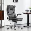 6 Point Massage Office Chair, Heated Executive Desk Chairs with Vibrating Massage Function, 360Swivel Microfiber Reclining Office Chair, Height Adjustable view 1