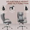 6 Point Massage Office Chair, Heated Executive Desk Chairs with Vibrating Massage Function, 360Swivel Microfiber Reclining Office Chair, Height Adjustable view 3