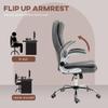 6 Point Massage Office Chair, Heated Executive Desk Chairs with Vibrating Massage Function, 360Swivel Microfiber Reclining Office Chair, Height Adjustable view 4