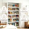 5 Pcs Wire Rack Covers 30x16x2.5 inch PVC Pantry Shelf Cover 0.31 inch Thick Removable Closet Wire Rack Shelf Covers,Decoration Kitchen Bathroom Office Shelving (Light Luxury White,30x16x2.5inch) view 3