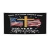 3x6 Ft 250 Years Anniversary Banner Sign One Nation Under God USA Patriotic Christian Cross Banners Yard Flag Signs for Outside Wall Decor view 1