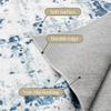 10x16 Washable Living Room Area Rug Aesthetic Modern Abstract Art Rug for Bedroom Diningroom Nursery Non Slip Carpet Neutral Stylish Guestroom Kitchen Stain Resistant Floor Mat Bright Yellow Gray view 4