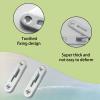 OYWOBET 4 Sets Silver 7.5cm/2.95inch Durable Iron Bed Rail Fasteners, Bed Rail Connecting Fittings Hardware, Durable Furniture Hardware for Beds Frame Assembly/Home Improvement view 3