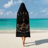 Acotar City of Starlight Velaris Wearable Blankets Night Court Cozy Hoodie Blanket Fashion Book LoverGraphic Cloak Blanket for Adults Women Men 60"x80" view 4