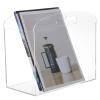 Kronabelle Modern Acrylic Magazine Organizer, Crystal Clear Holder with Convenient Handles, Standing File Storage Bin for Albums and Books, Supports Multiple Magazines view 1