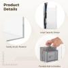 Kronabelle Modern Acrylic Magazine Organizer, Crystal Clear Holder with Convenient Handles, Standing File Storage Bin for Albums and Books, Supports Multiple Magazines view 3