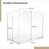 Kronabelle Modern Acrylic Magazine Organizer, Crystal Clear Holder with Convenient Handles, Standing File Storage Bin for Albums and Books, Supports Multiple Magazines view 4