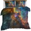 Cosmic Nebula Bedding Set, Stars Duvet Cover King, Milky Way Comforter Cover, Quilt Cover,Kids Teens Couple Adults Room Decor, Bedspreads Cover,2 Pillowcases(NO Comforter) view 2