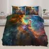 Cosmic Nebula Bedding Set, Stars Duvet Cover King, Milky Way Comforter Cover, Quilt Cover,Kids Teens Couple Adults Room Decor, Bedspreads Cover,2 Pillowcases(NO Comforter) view 3