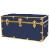 Rhino Trunk & Case Classic XXL College Trunk with Antique Brass Hardware, Soft Close - 36x18x18, Seats 1500+ lbs, USA Made Secure Dorm Footlocker, Home Storage, Steamer Style Blanket Chest view 1