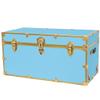 Rhino Classic XXL College Trunk, Dorm Storage Chest, Bench, Antique Brass view 1