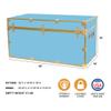 Rhino Classic XXL College Trunk, Dorm Storage Chest, Bench, Antique Brass view 2