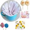 Cake Pop Sticks 1000Pcs White Paper Lollipop Sticks - Solid Core for Parties, Chocolate, Candy, Cake & Sucker Pops(1000pcs 150x35mm) view 2