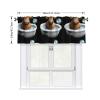 MSRHIUEF Highland Cow Baby Taking a Bath Printing Short Curtain with Valance Rod, 54x18in Light Filtering Window Treatment for Kitchen, Bathroom, Laundry Room, Studio view 4