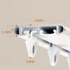 Invisible Ultra-Thin Ceiling Curtain Track, Aluminum Curtain Rail,Silent Bedroom Single Tracks Curtain Rod For Living Room Divider Hospital Balcony(Side a,1.6m/5.2ft) view 2