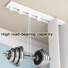 Invisible Ultra-Thin Ceiling Curtain Track, Aluminum Curtain Rail,Silent Bedroom Single Tracks Curtain Rod For Living Room Divider Hospital Balcony(Side a,1.6m/5.2ft) view 4