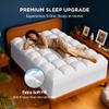 Airtree California King Dual Layer 4 Inch Memory Foam Mattress Topper, 2 Inch Cooling Gel Memory Foam and 2 Inch Down Alternative Pillow Top, 8-24 Inch Deep Pocket, Medium Support for Back Pain view 2