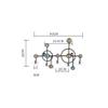 ZHFytsh-0668 Coat Hook Creative No-Hole-Punch Wall Mounted Coat Rack Decorative Key Clothes Hook for Entryway, Bedroom, Porch Home Storage Hooks(Black) view 2