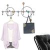 ZHFytsh-0668 Coat Hook Creative No-Hole-Punch Wall Mounted Coat Rack Decorative Key Clothes Hook for Entryway, Bedroom, Porch Home Storage Hooks(Black) view 4