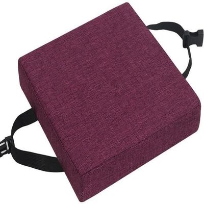 IQNJERYV Square Seat Cushion 12 13 14 15 16 17 18 19 20, Super Soft Bar Stool Pad with Ties Linen Removeble Cover Zipper for Kitchen Barstool Office Dinning Room(B10,38x38x8cm)