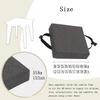 IQNJERYV Square Seat Cushion 12 13 14 15 16 17 18 19 20, Super Soft Bar Stool Pad with Ties Linen Removeble Cover Zipper for Kitchen Barstool Office Dinning Room(B10,38x38x8cm) view 4